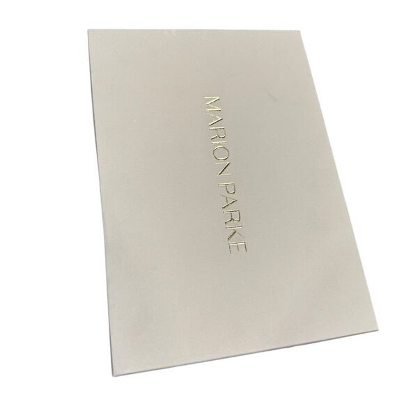 Revolve Marion Parke Lottie Glitter Strappy Flared Stiletto Sandals in Chalk 40 - Picture 11 of 12